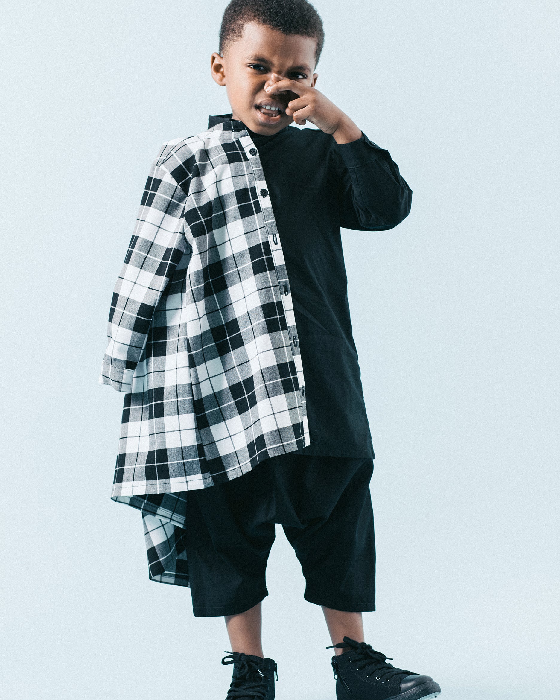 4Y - EXTENDED BUTTON UP - PLAID 1/1