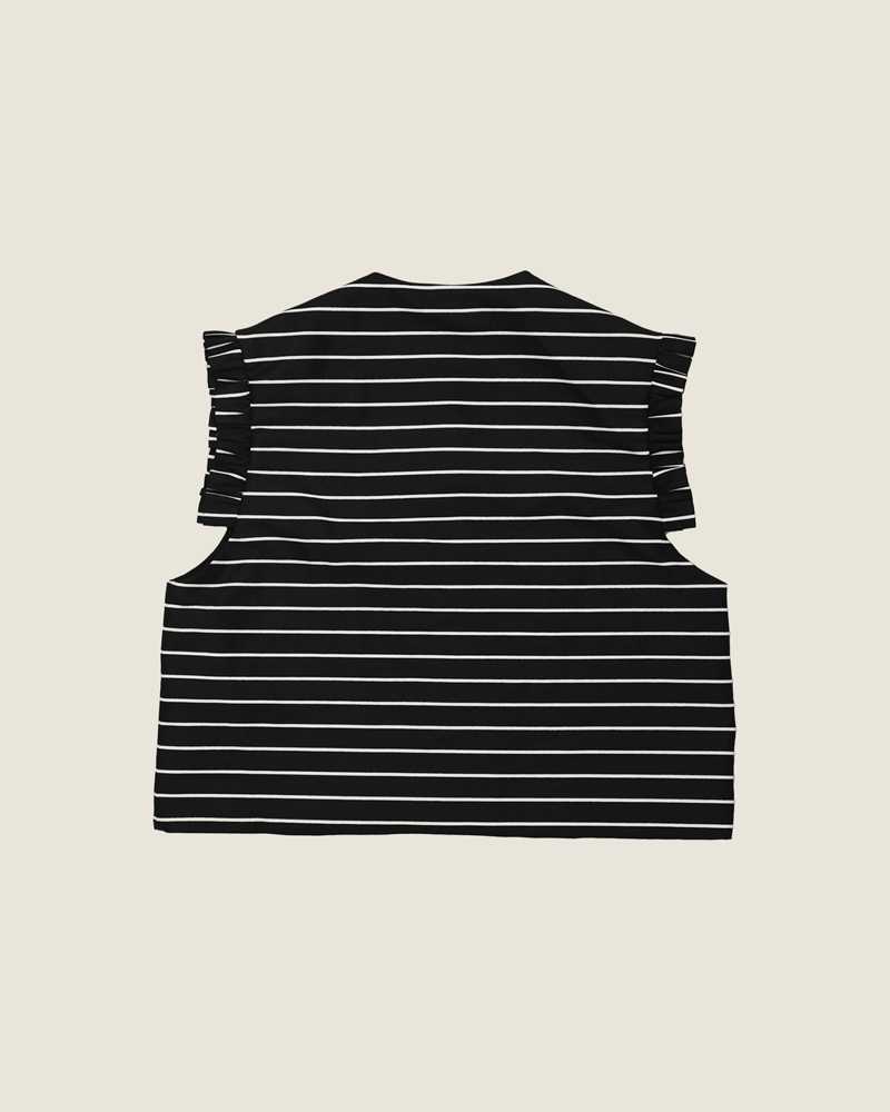 quinn utility vest - stripes