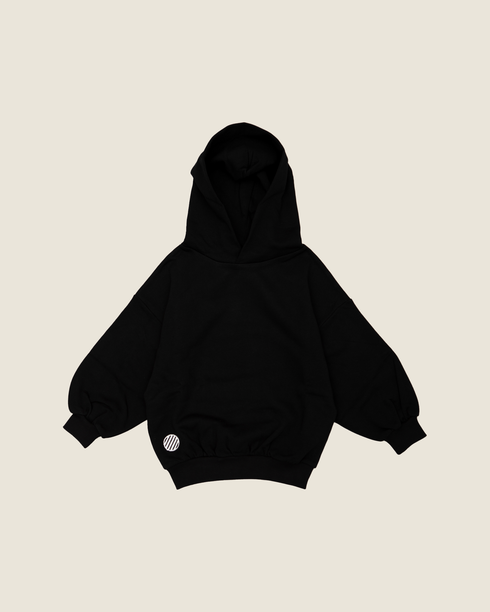 chunky hoodie - black