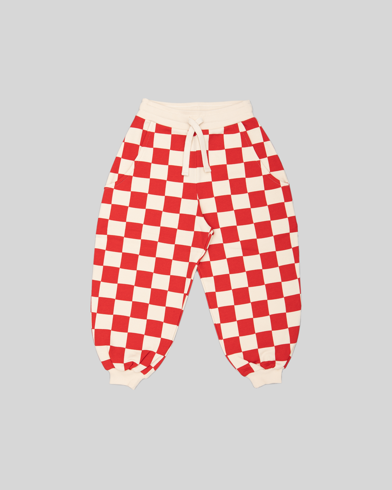 chunky lounge pant - red checkers