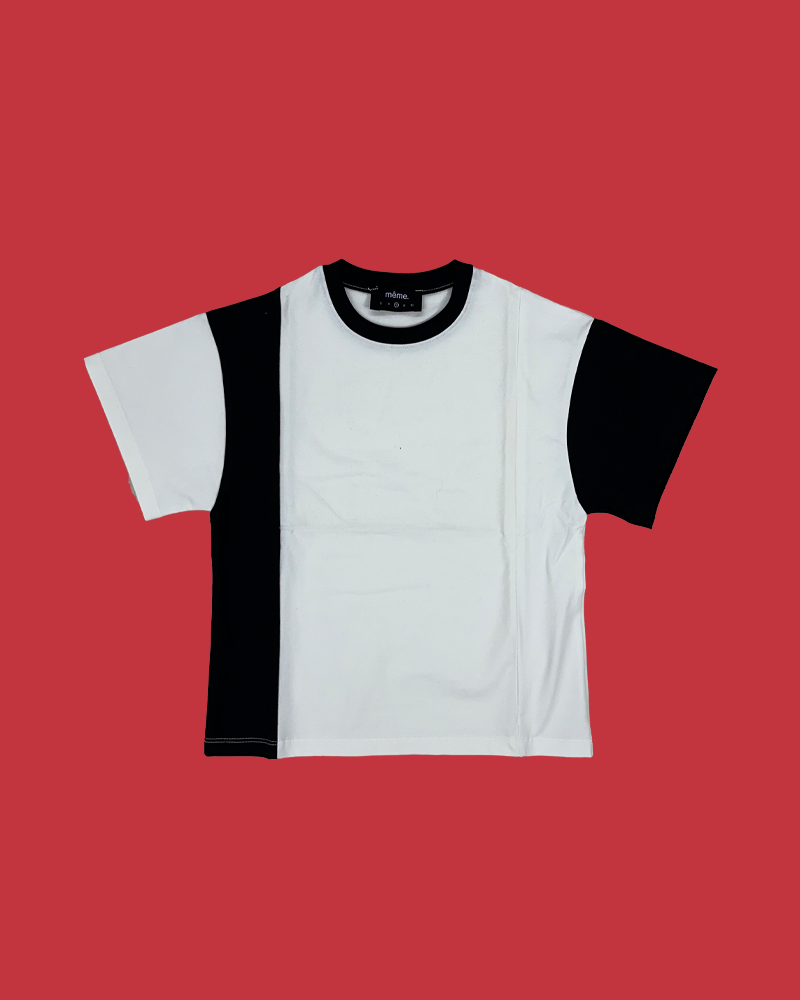 8Y - Block T-shirt in Black/White Sample (Last Item)