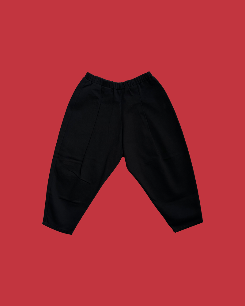 4Y - Pleated Carrot Pants in Black (1 of 1)