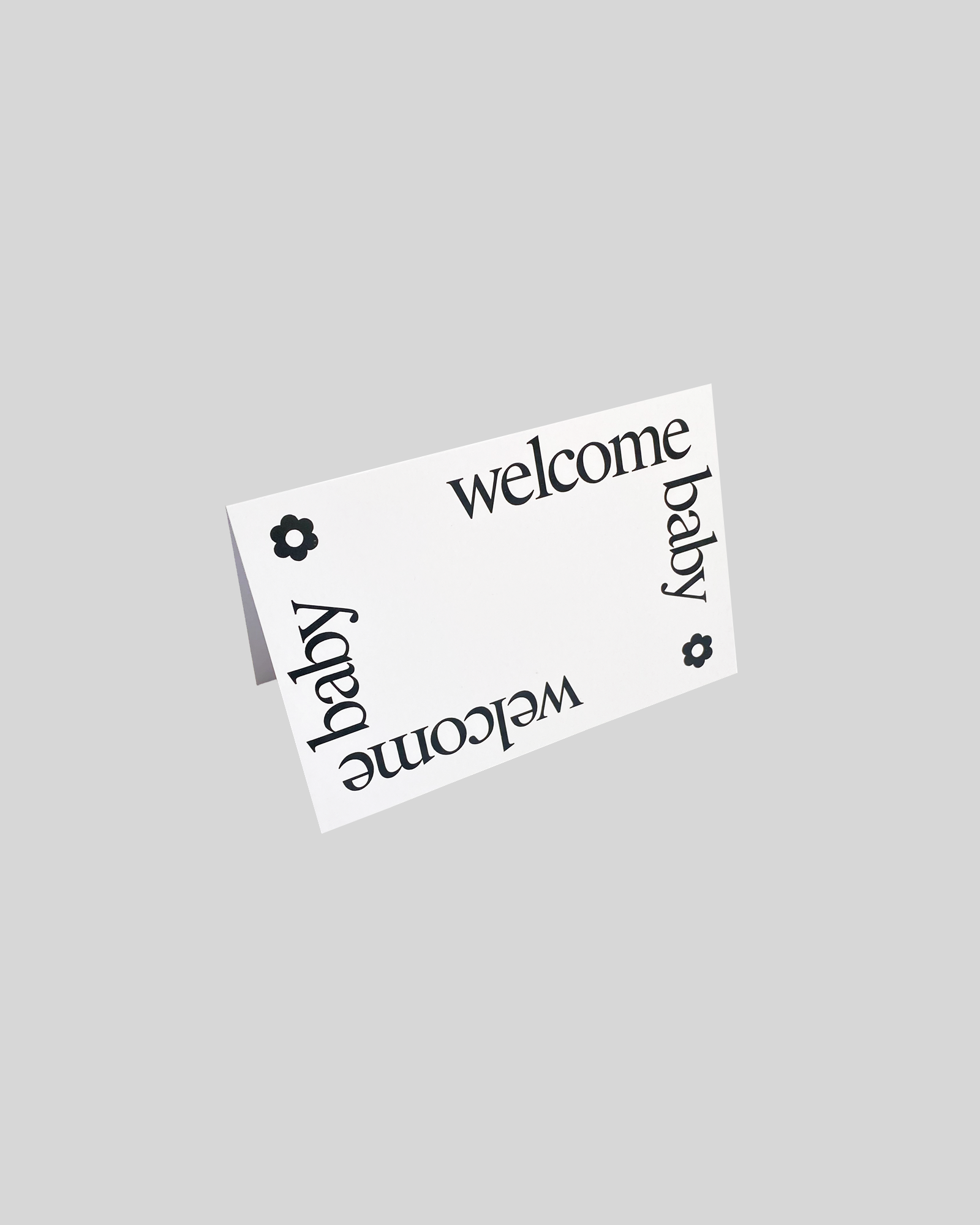 welcome baby card