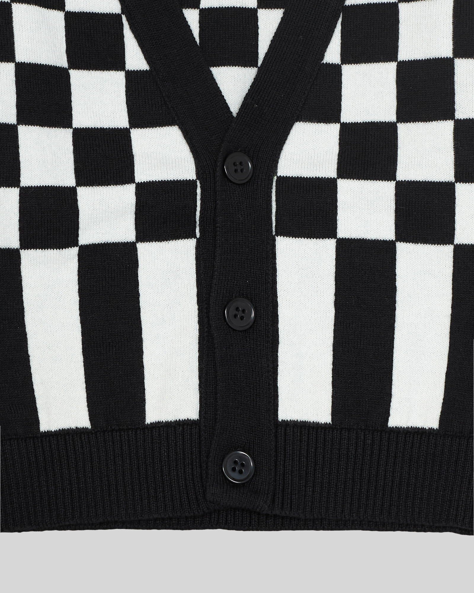 baby knit cardigan - checker stripes